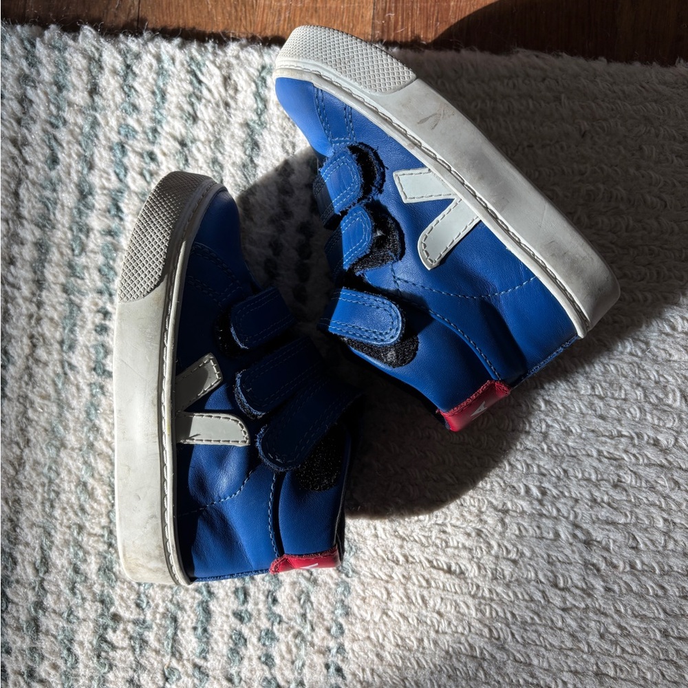 Veja Blue and White Kids Sneakers